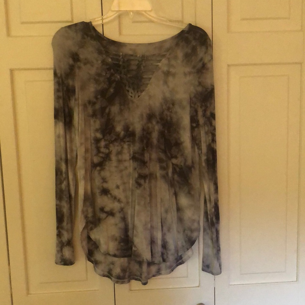 american eagle long sleeve marble shirt